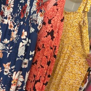 Lot of 3 (maternity) Floral Maxi Dresses